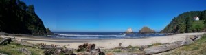 Heceta Head lighthouse-panorama
