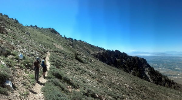 Tom and I on the way up.