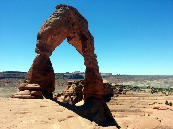 Debi, Toren and I at Delicate Arch