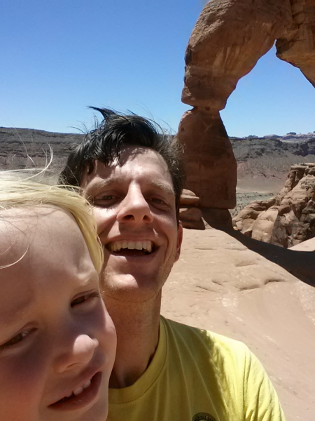 Toren and I at Delicate Arch.