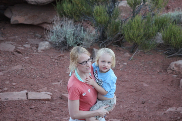 Debi and Toren doing a little hiking.