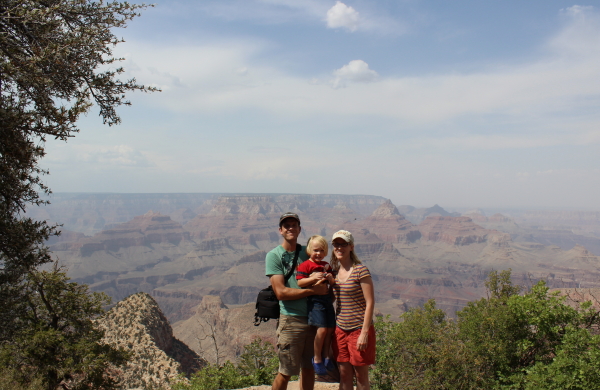 The three of us at another overlook.