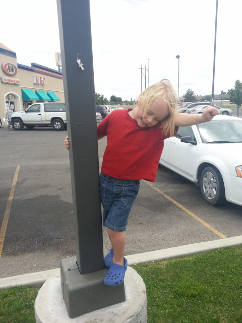 Toren said he was a statue and wanted a picture