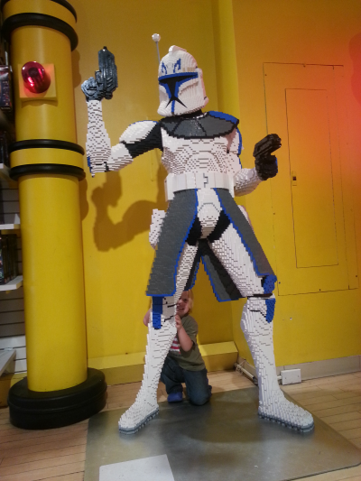 Toren behind a Lego Clone Trooper