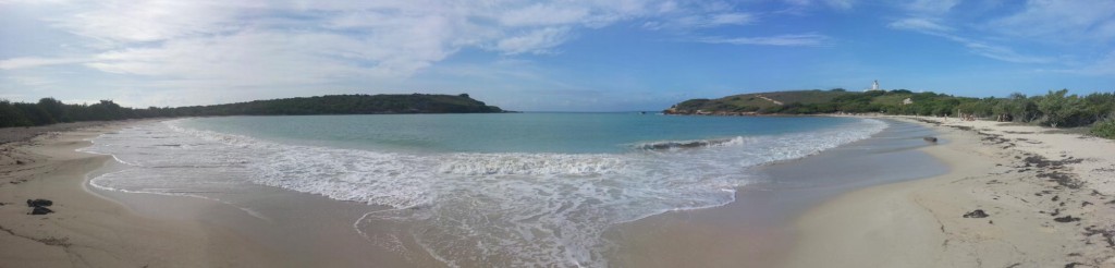 The beach, which is part of a very nice cove.