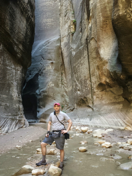 Tom posing in The Narrows