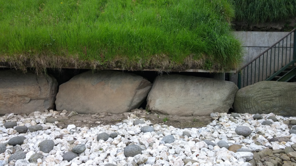 artwork on stones at Knowth