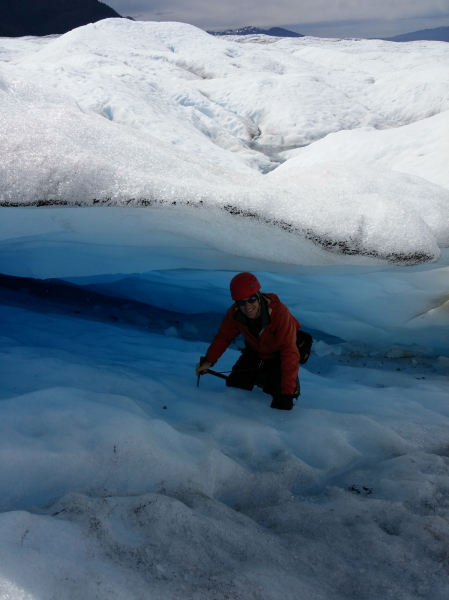 me in an ice overhang (not exactly a cave)