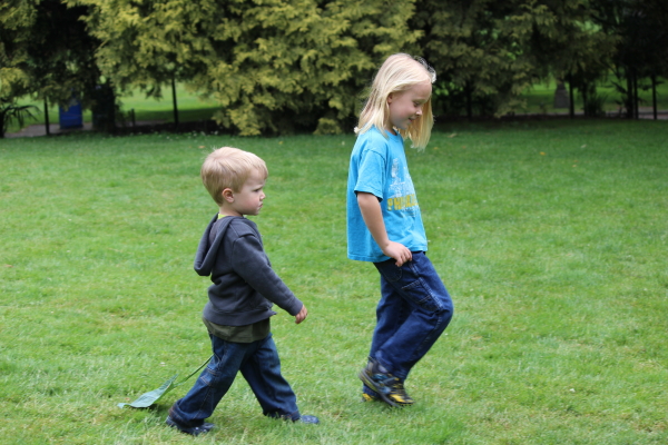 Toren with one of his younger cousins.