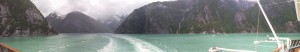 panorama of Tracy Arm Fjord