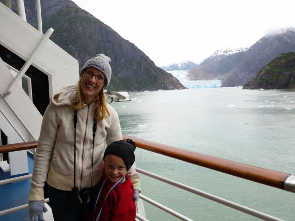 Debi and Toren glacier watching