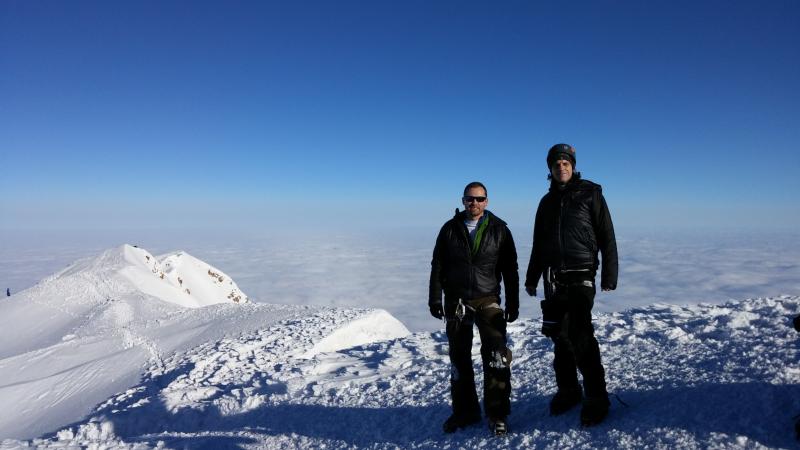 Tom and Ryan on the summit