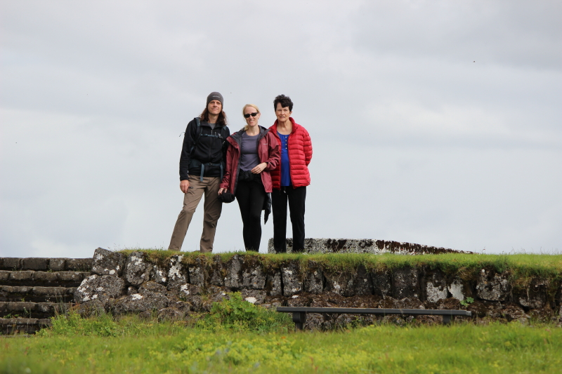 Ryan, Debi, and Rosemary at Þingvellir National Park