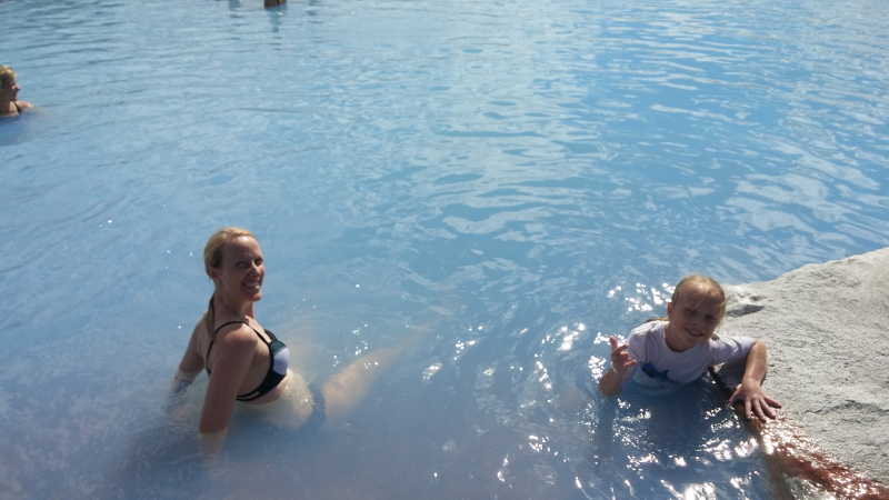Debi and Toren at Myvatn Nature Baths