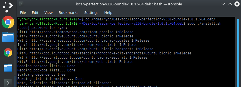 Alarmerende Sanders største Linux – Fixing the Epson (V33 Perfection) Scanner Issue in Kubuntu 18.04 –  Ryan and Debi & Toren