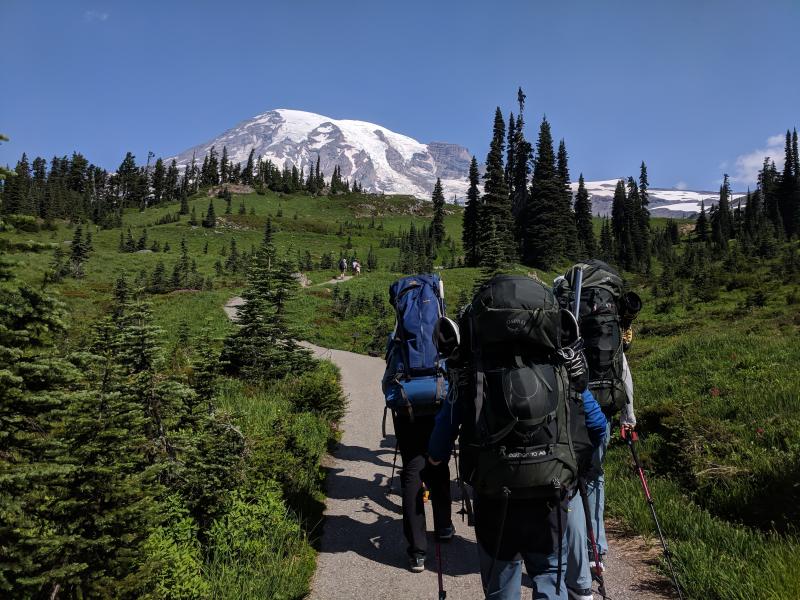 some of our team on the lower trail