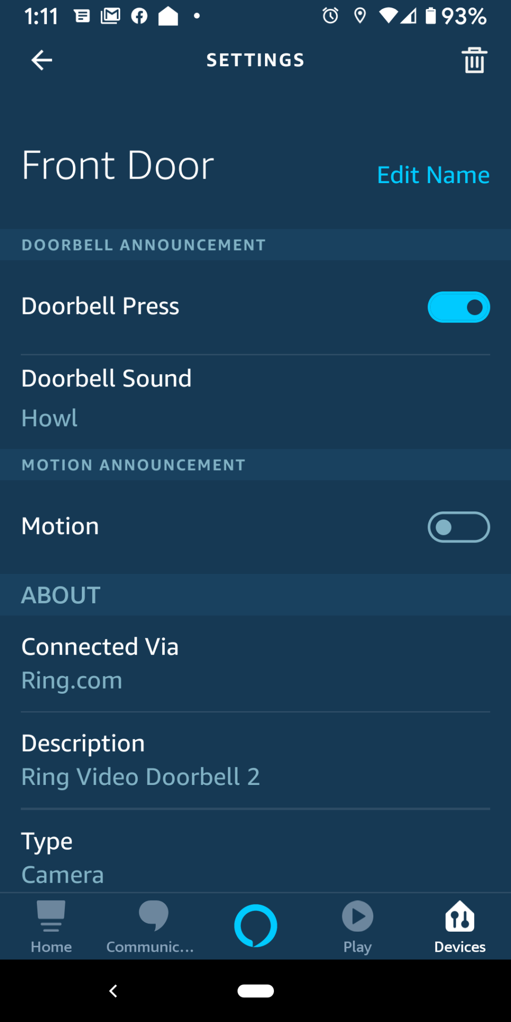 Change Doorbell Sound on Ring App and Amazon Echo Ryan and Debi & Toren