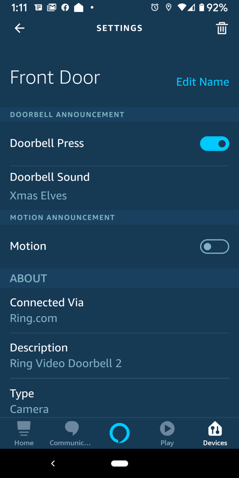 Change Doorbell Sound on Ring App and Amazon Echo Ryan and Debi & Toren