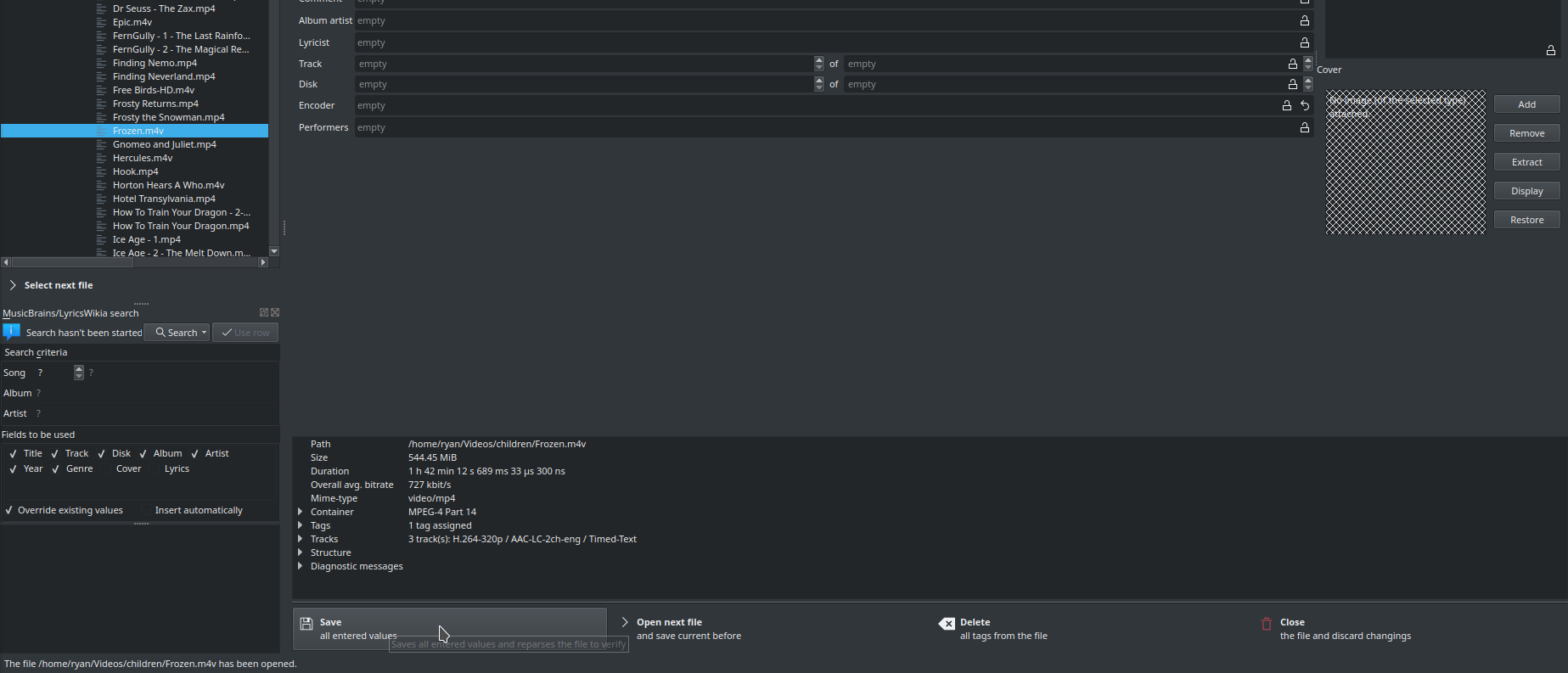 best video file tag editor